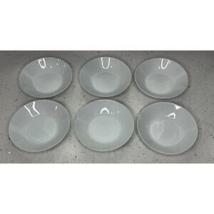 Set of 6 Vintage Savoy White Dessert Bowls by Noritake